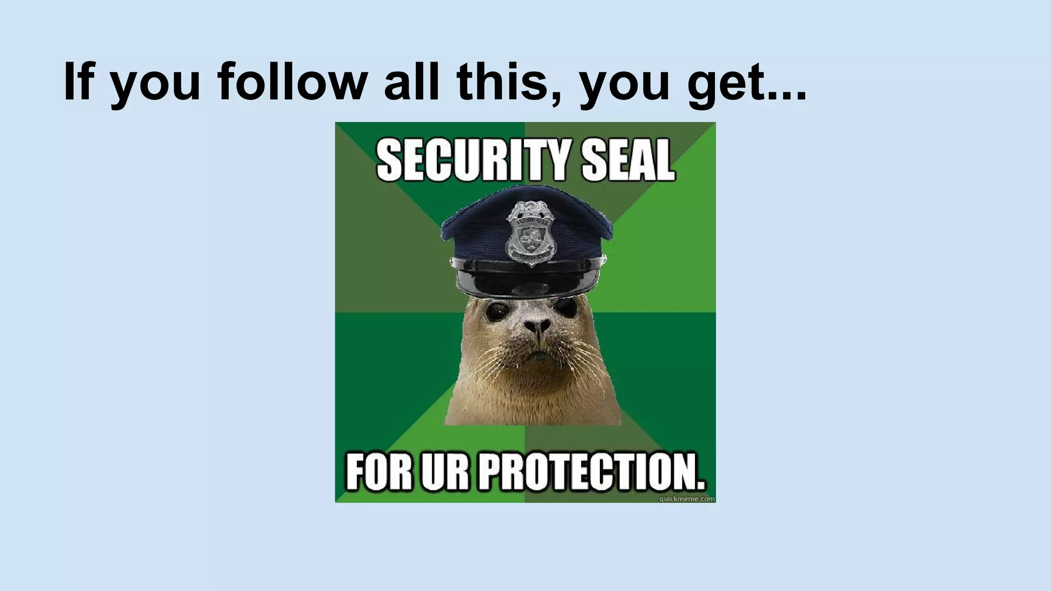 If you follow all this, you get...
 