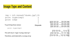 Image Type and Content
 