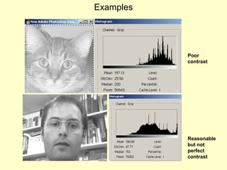 Examples

Poor
contrast

Reasonable
but not
perfect
contrast

 