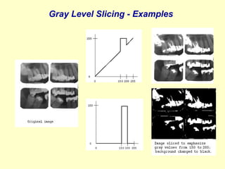 Gray Level Slicing - Examples

 