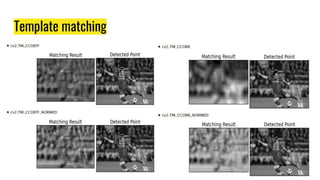 Template matching
 