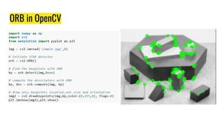 ORB in OpenCV
 