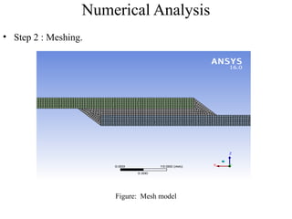 Numerical Analysis
• Step 2 : Meshing.
Figure: Mesh model
 