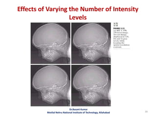 Effects of Varying the Number of Intensity
Levels
39
Dr.Basant Kumar
Motilal Nehru National Institute of Technology, Allahabad
 