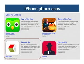 iPhone photo apps
	


 