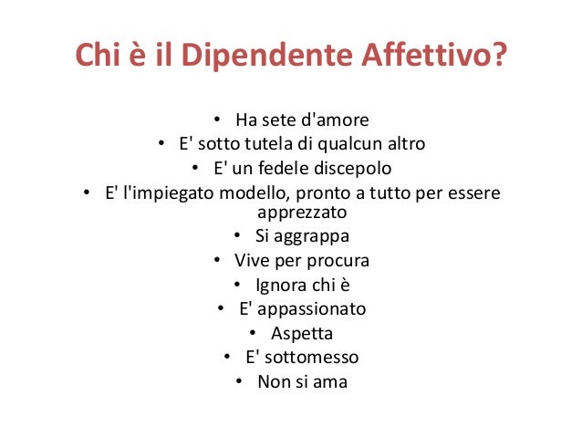 Dipendenza Affettiva
