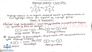 Organic Chemistry|Chapter 4-Polynuclear Hydrocarbons  Part –IV Diphenylmethane & Triphenylmethane