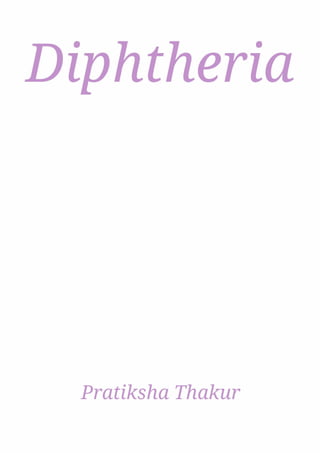 Diphtheria 