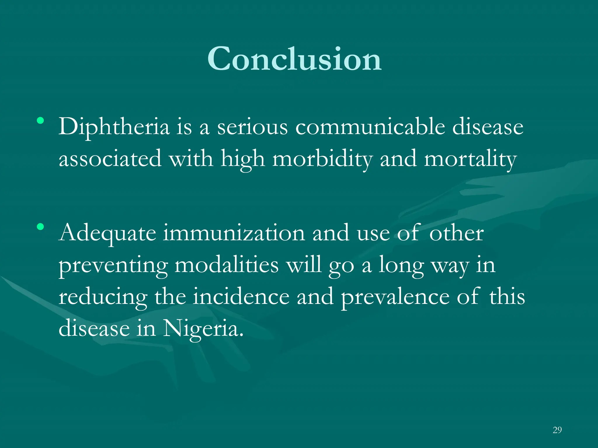 DIPHTHERIA and it's Management in medicine | PPTX