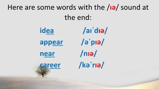 Diphthong /ɪə/ | PPTX