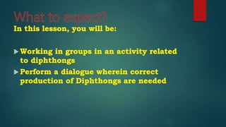 English 9 Diphthongs