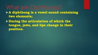 English 9 Diphthongs