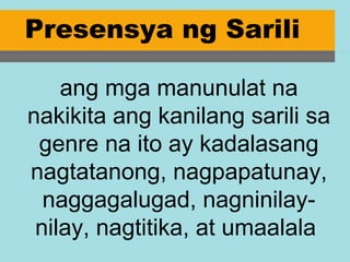 Malikhaing Di Piksyon na Pagsulat | PPT