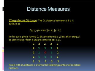Basic Relationships between Pixels- Digital Image Processing | PPTX