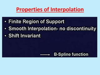 Properties of Interpolation
 