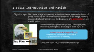 Introductory Digital Image Processing using Matlab, IIT Roorkee | PPTX