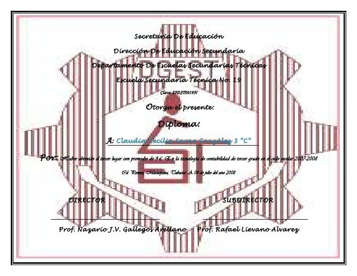 diploma formato de diploma