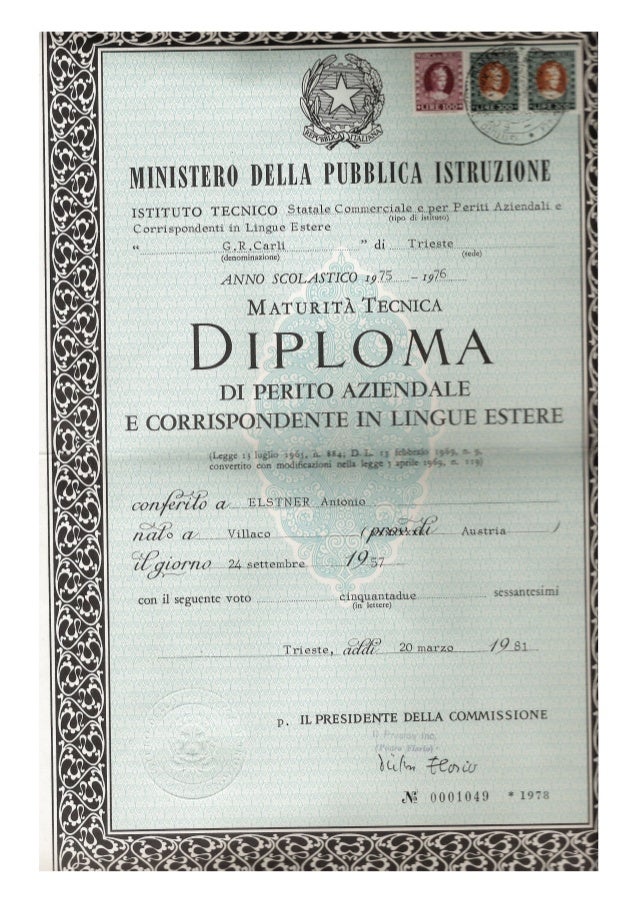 Integrazione Da Diploma A Diploma - wanonny