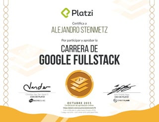 Diploma google-fullstack