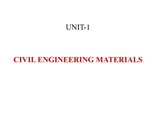 Diploma(civil) sem i boce_unit 1_civil engineering materials a