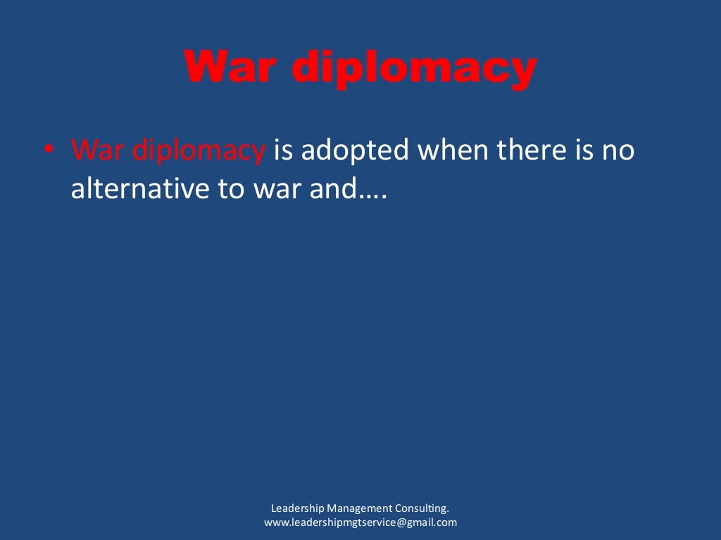Diplomacy Defined
