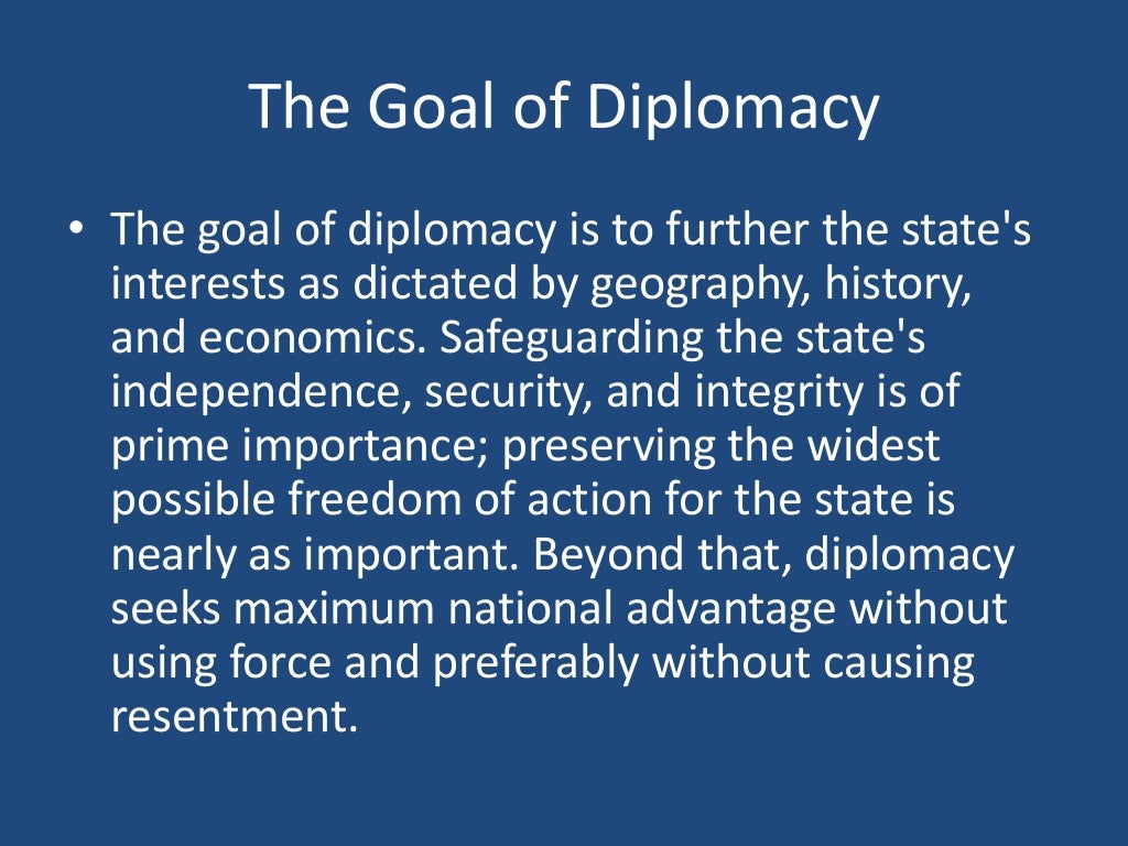 Diplomacy defined