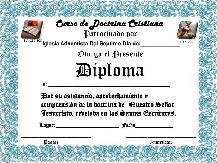 Diploma De La Fe De Jesus 2