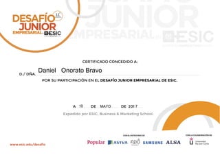 Daniel Onorato Bravo
10 7MAYO
 