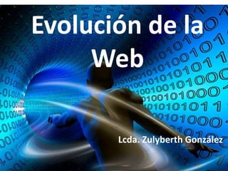 Evolución de la
Web
Lcda. Zulyberth González
 