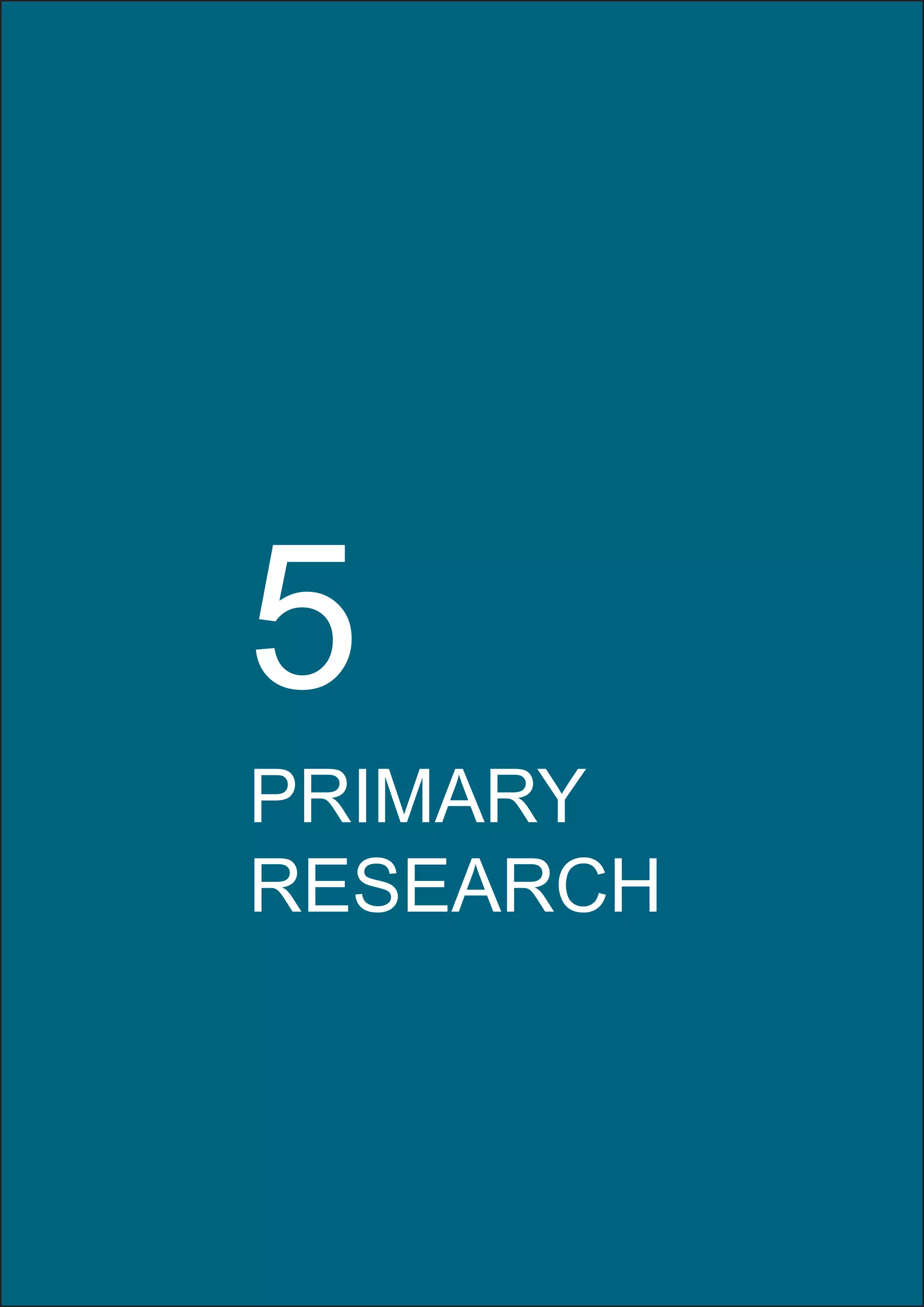 New Media Design | Diploma Project 
38 
PRIMARY 
RESEARCH 
5 
 