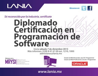 Diplomado Certificación en Programación de Software