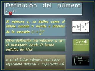 Número "e"