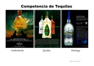 MBA	
  Nicola	
  Origgi	
  ®	
  
Authenticity Quality Heritage
Competencia de Tequilas
 
