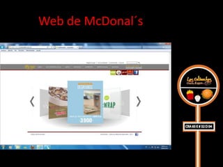 Web de McDonal´s
 