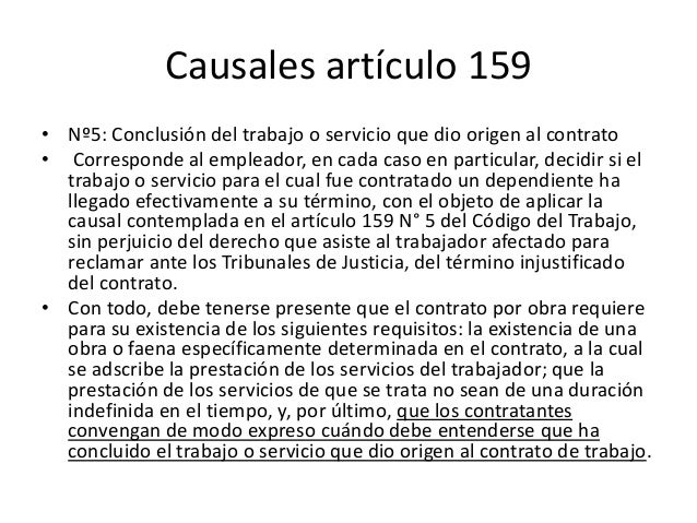 Artículo 159 número 4 Artículo 159 número 4
