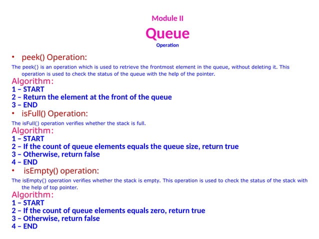 The Queue in Data structure and algorithm | PPT