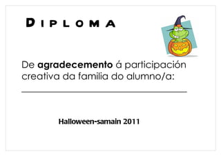 Diploma halloween