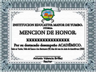 Diploma honor