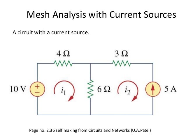 Mesh Analysis With Current Sources A Circuit