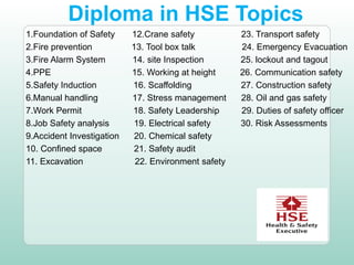 Hse Topic Examples Diploma Health & Safety introduction.pdf