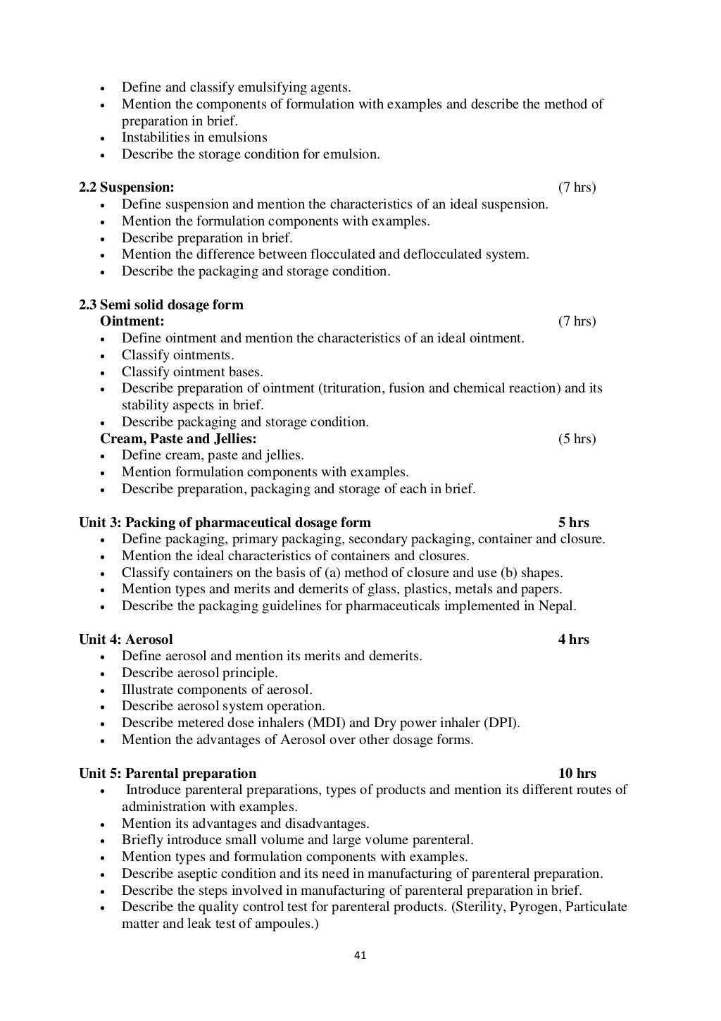 Diploma In Pharmacy Syllabus CTEVT