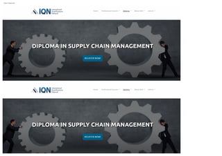 Diploma in supply chain management 