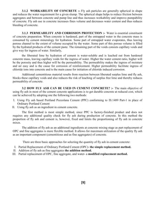 INVESTIGATION ON FLY ASH AS A PARTIAL CEMENT REPLACEMENT IN CONCRETE | PDF