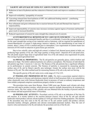 INVESTIGATION ON FLY ASH AS A PARTIAL CEMENT REPLACEMENT IN CONCRETE | PDF