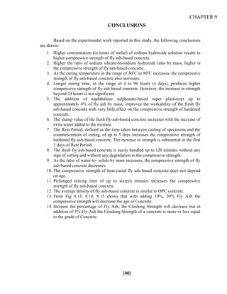 INVESTIGATION ON FLY ASH AS A PARTIAL CEMENT REPLACEMENT IN CONCRETE | PDF