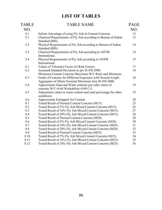 INVESTIGATION ON FLY ASH AS A PARTIAL CEMENT REPLACEMENT IN CONCRETE | PDF