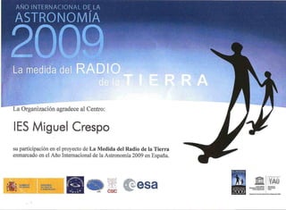 Diploma Medida Radio Terrestre