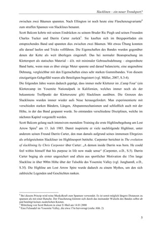 Diplomarbeit Slackline