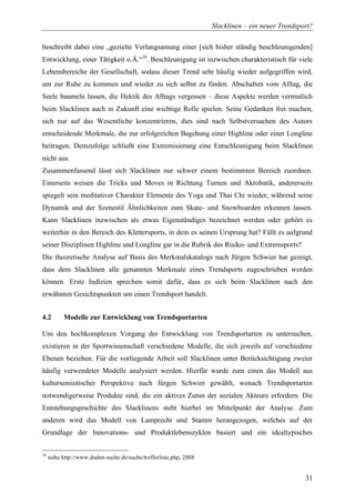 Diplomarbeit Slackline