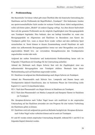 Diplomarbeit Slackline